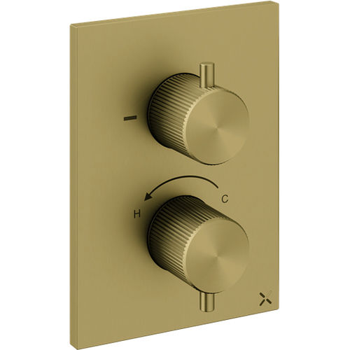 Crosswater 3ONE6 Crossbox 1 Outlet Shower Valve (Brushed Brass).