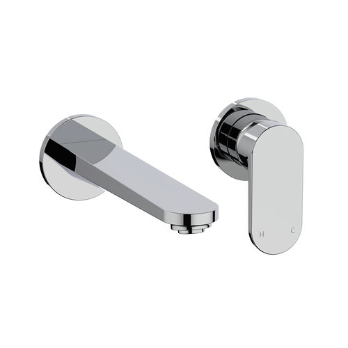 Crosswater Drift Wall Mounted Basin Mixer Tap (Chrome).