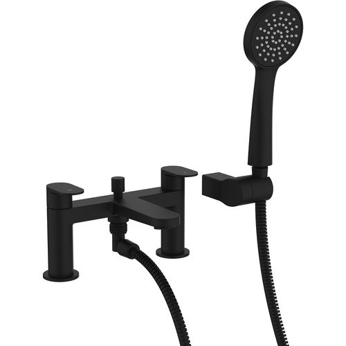 Crosswater Drift Bath Shower Mixer Tap (Matt Black).