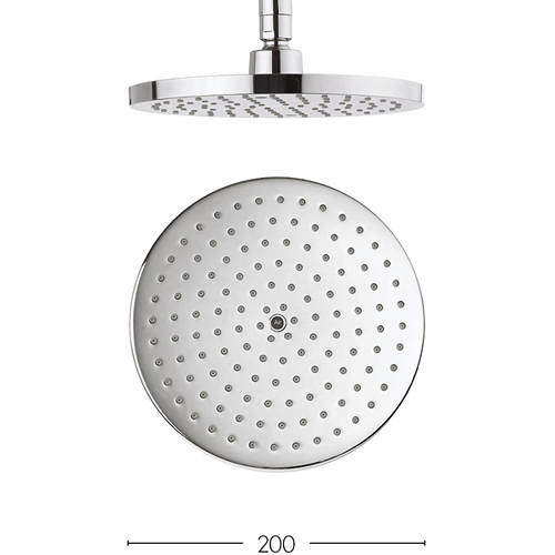 Crosswater Central Round Shower Head 200mm (Chrome).