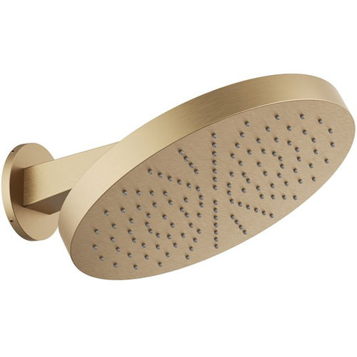 Crosswater Revive Wall Mounted Shower Head 300x300 (Brushed Brass).