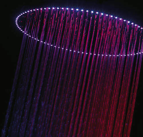 Crosswater Illuminated Rio Spectrum LED Shower Head (400mm diameter).