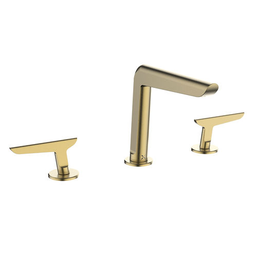 Crosswater Foile Basin Mixer Tap (3 Hole, Brushed Brass).