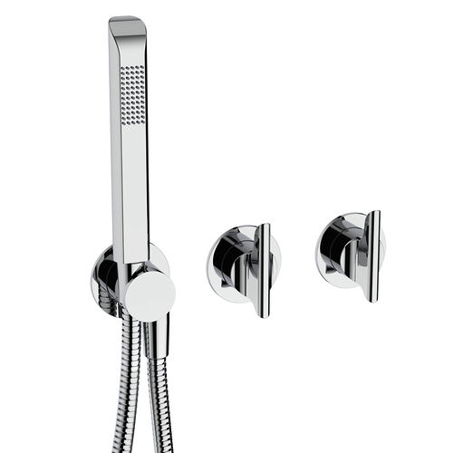 Crosswater Foile Shower Valve With Shower Kit & 2 Outlets (Chrome).