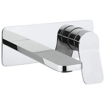 Crosswater Glide II Wall Mounted Basin Mixer Tap (Chrome).