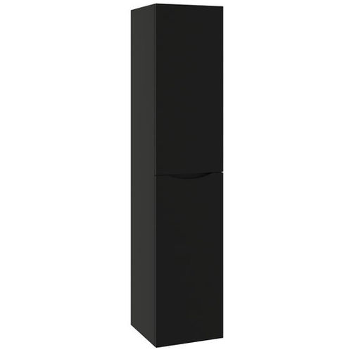 Crosswater Glide II Wall Hung Tower Unit (1600x350mm, Matt Black).