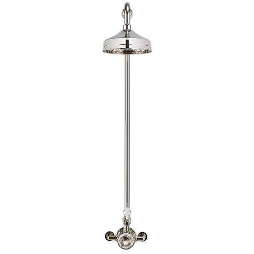 Crosswater Belgravia Thermostatic 1 Outlet Shower Kit (Nickel).