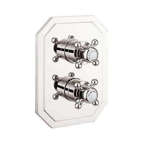 Crosswater Belgravia Crossbox 2 Outlet Shower Valve (Nickel).