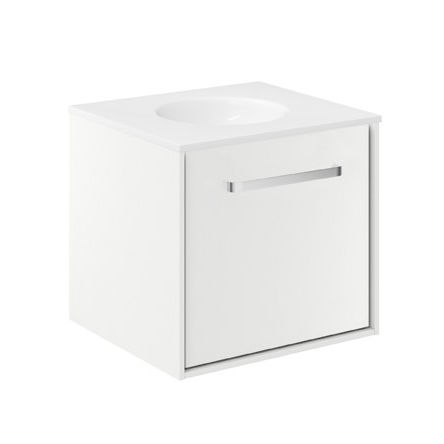 Crosswater Infinity Vanity Unit With Basin (500mm, Matt White).