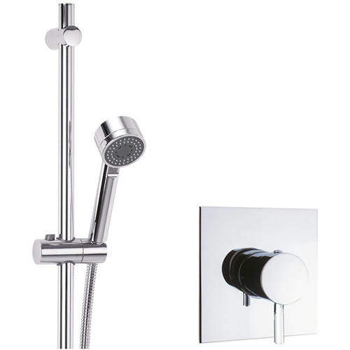 Crosswater Kai Lever Showers Manual Shower Valve With Slide Rail Kit (Chrome).