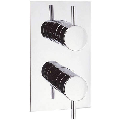 Crosswater Kai Lever Showers Thermostatic Shower Valve (3 Outlets, Chrome).