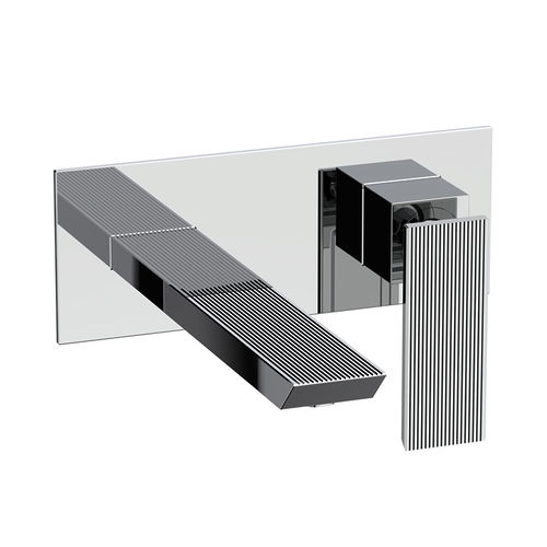 Crosswater Limit Wall Mounted Basin Mixer Tap (Chrome).