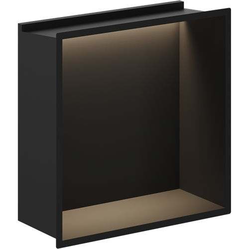 Crosswater Shower Niches Shower Niche With LED Light (305x305mm, M Black).