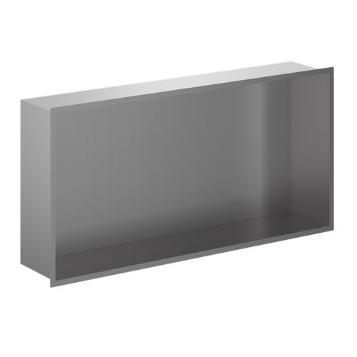 Crosswater Shower Niches Shower Niche (610x305mm, Brushed Steel).