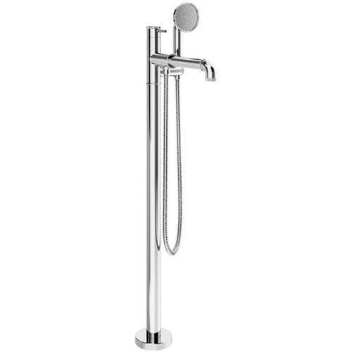 Crosswater Industrial Floor Standing Bath Shower Mixer Tap (Chrome).