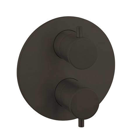 Crosswater Industrial Crossbox 2 Outlet Shower Valve (Carbon Black).