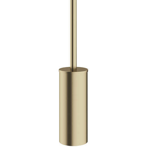 Crosswater MPRO Wall Mounted Toilet Brush & Holder (Brushed Brass).