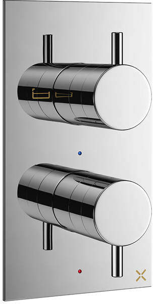 Crosswater Mike Pro Thermostatic Shower Valve (2 Way Diverter, Chrome).