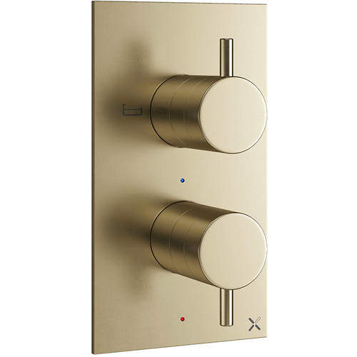 Crosswater MPRO Thermostatic Shower Valve (2 Way Diverter, B Brass).