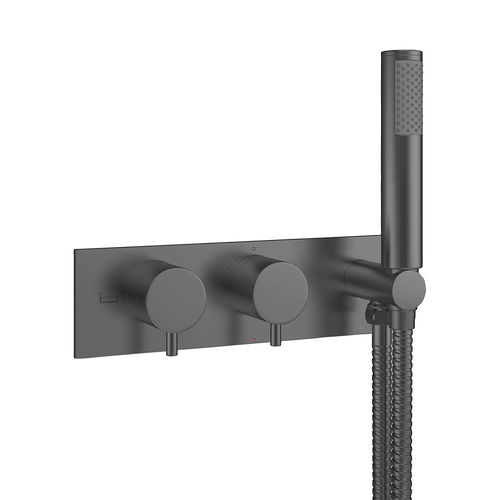 Crosswater MPRO Thermostatic Shower Valve With Handset (Slate).