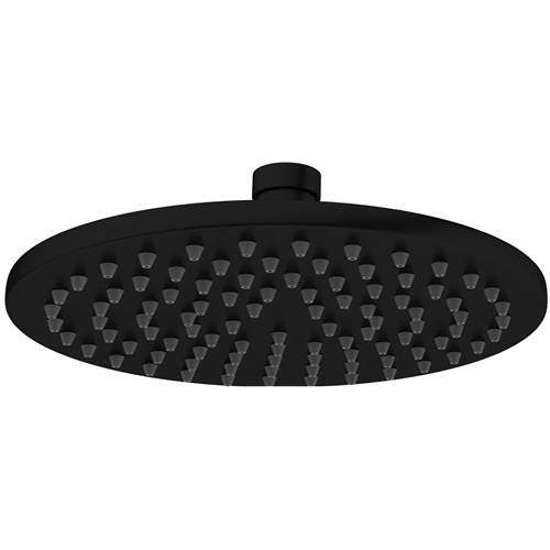 Crosswater MPRO Round Shower Head 200mm (Matt Black).