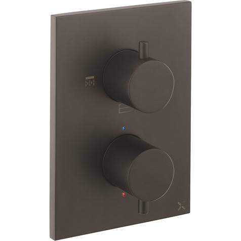 Crosswater MPRO Crossbox 3 Outlet Shower / Bath Valve (Matt Black).