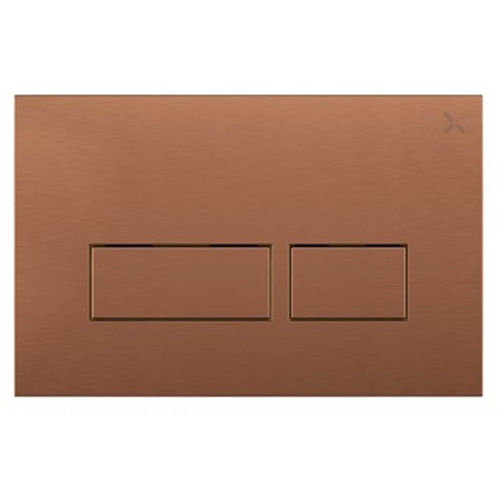 Crosswater MPRO Flush Plate With Dual Buttons (OLD, Brushed Bronze).