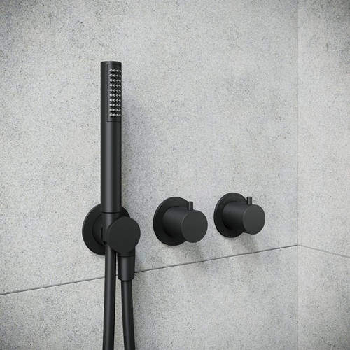 Crosswater Module Shower Valve With Shower Kit & 2 Outlets (Matt Black).