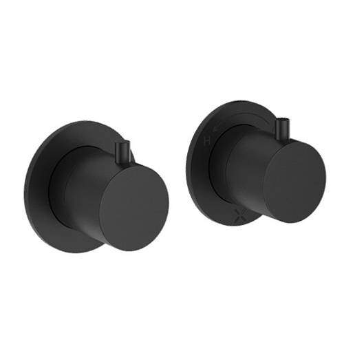 Crosswater Module Concealed Shower Valve With 2 Outlets (Matt Black).