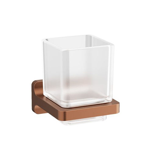 Crosswater Rotar Wall Mounted Tumbler & Holder (Brushed Bronze).