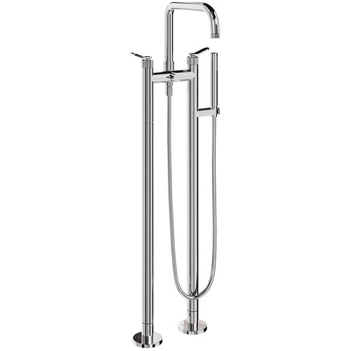 Crosswater Calix Floorstanding Bath Shower Mixer Tap (Chrome).