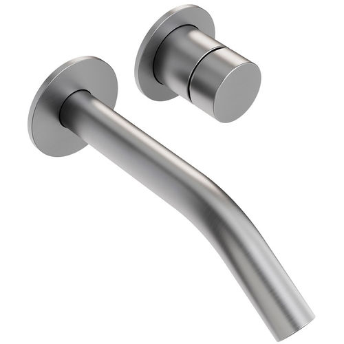 Crosswater Ixora Wall Mounted Basin Mixer Tap (316 Stainless Steel).