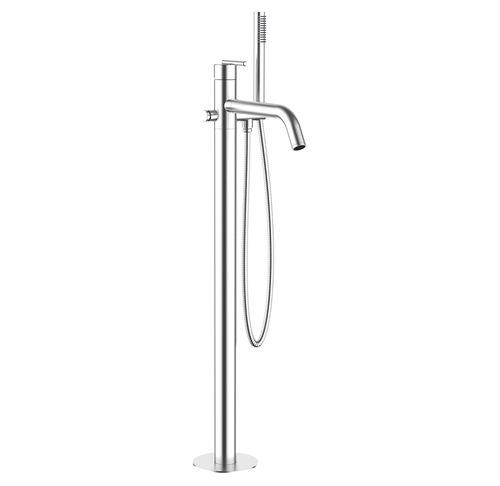 Crosswater 3ONE6 Floor Standing Bath Shower Mixer Tap (Stainless Steel).