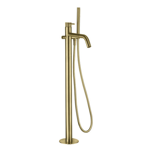 Crosswater 3ONE6 Floor Standing Bath Shower Mixer Tap (Brushed Brass).