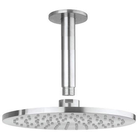 Crosswater 3ONE6 300mm Round Shower Head & Ceiling Arm (S Steel).