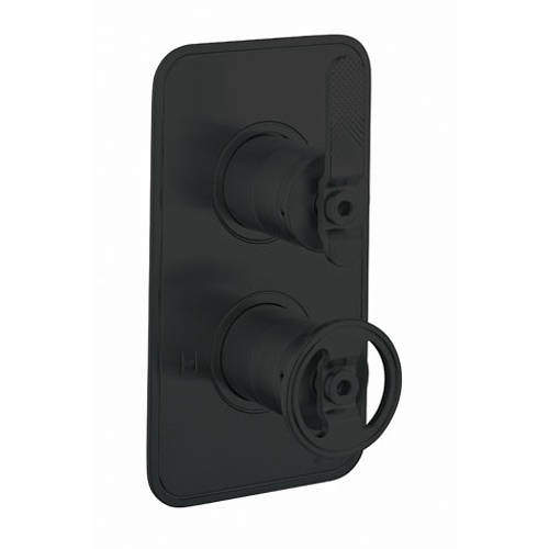 Crosswater UNION Thermostatic Shower Valve (1 Outlet, Matt Black).