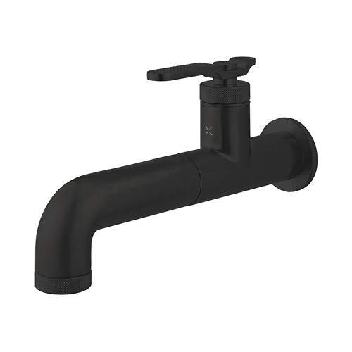 Crosswater UNION Single Hole Wall Mounted Basin Mixer Tap (Matt Black).