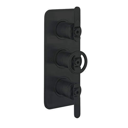 Crosswater UNION Thermostatic Shower Valve (3 Outlets, Matt Black).