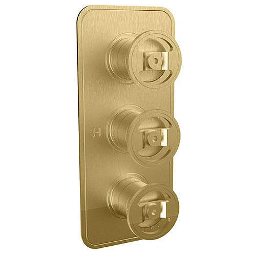 Crosswater UNION Thermostatic Shower Valve (2 Outlets, Brushed Brass).