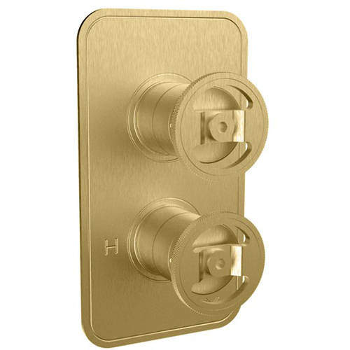 Crosswater UNION Thermostatic Shower Valve (3 Outlets, Brushed Brass).