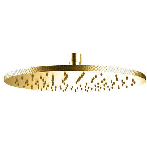 Crosswater UNION Round Shower Head 250mm (Brushed Brass).