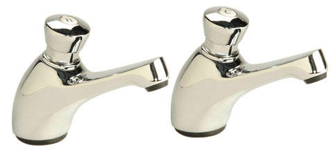 Deva Commercial Preset Non-Concussive Basin Taps (pair).