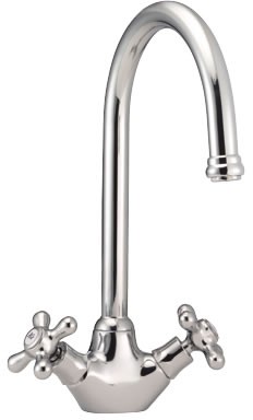 Deva Classic Venetian Monoblock Sink Mixer with Swivel Spout (Chrome)