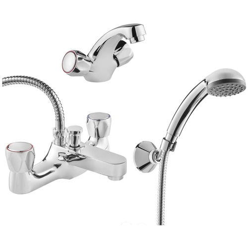 Deva Vitality Mono Basin & BSM Tap Pack (Chrome).