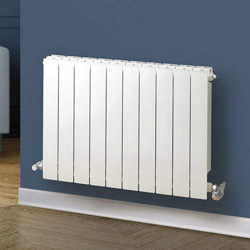 EcoHeat Holborn Horizontal Aluminium Radiator 420x407 (White).