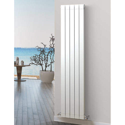 EcoHeat Holborn Vertical Aluminium Radiator 500x1466 (White).