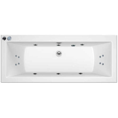 Hydrabath Solarna Double Ended Turbo Whirlpool Bath With 14 Jets (1700x800mm)
