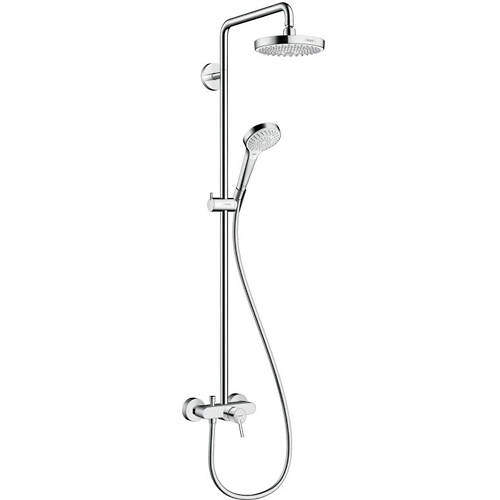 Hansgrohe Croma Select S 180 2 Jet Manual Shower Pack (White & Chrome).