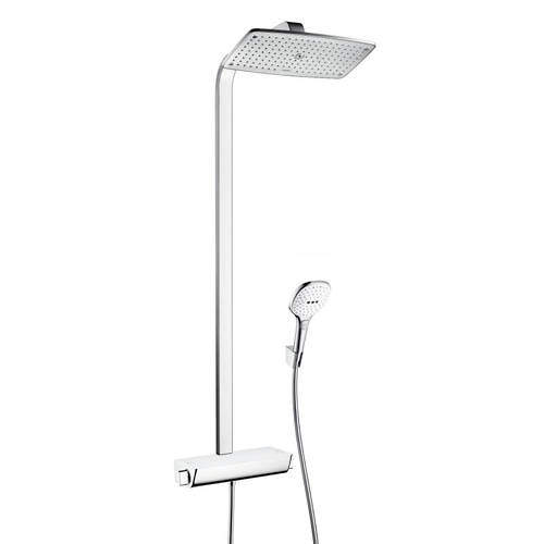 Hansgrohe Raindance Select E 360 Eco Shower Pack (White & Chrome).