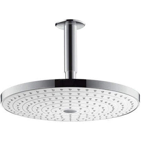 Hansgrohe Raindance S 300 2 Jet Shower Head & Arm (White & Chrome).